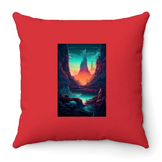 Grand Canyon USA Throw Pillows