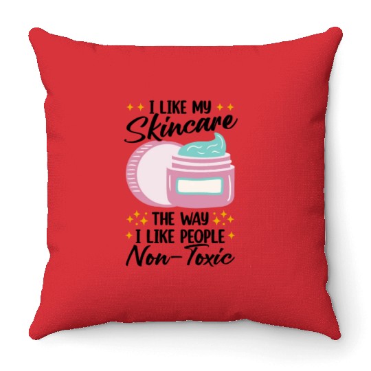 Esthetician Skincare Beauty Dermantologist Skin Throw Pillows