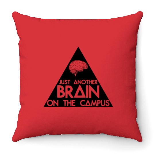 Another Triangle On The Campus Throw Pillows