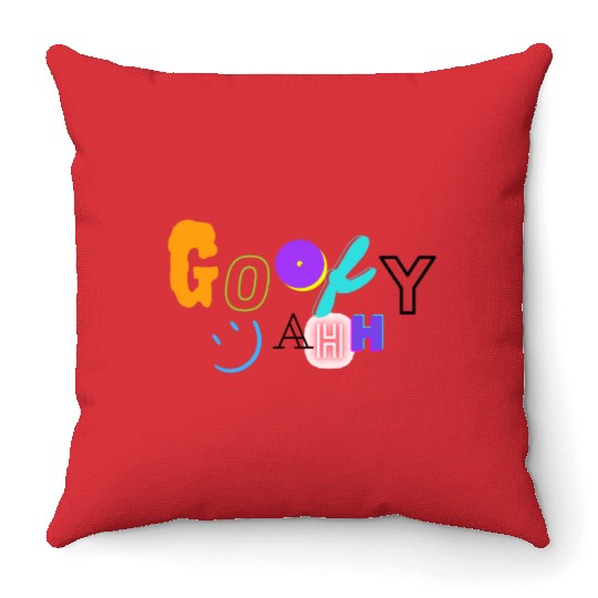 Funny Goofy Ahh Throw Pillows