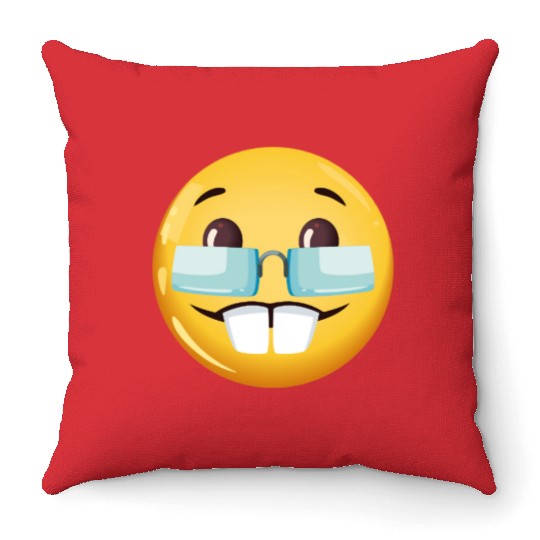 GOOFY AHH nerd goofy ahh meme Throw Pillows