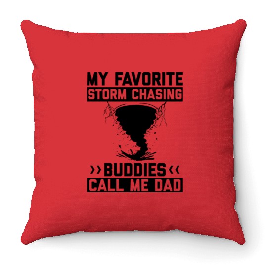 Storm chasers Throw Pillows