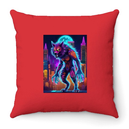 werewolf Throw Pillows