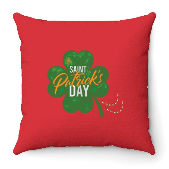 Irish Shamrock Throw Pillows