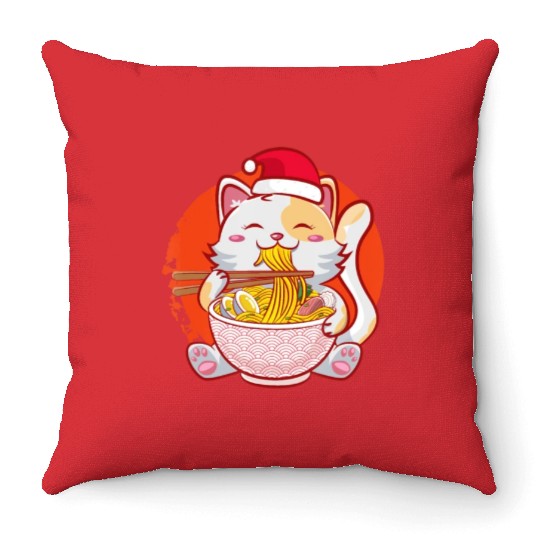 Manga Otaku Chibi Womens Saying Viral Throw Pillows