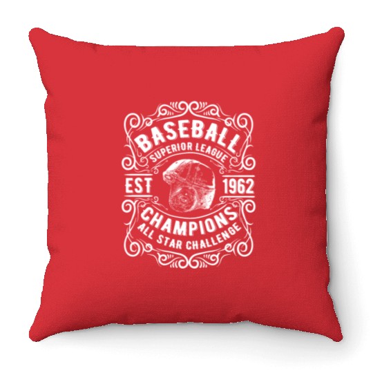 Baseball champions all star challence Throw Pillows