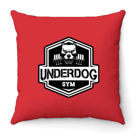 Pittbull - Underdog GYM Throw Pillows