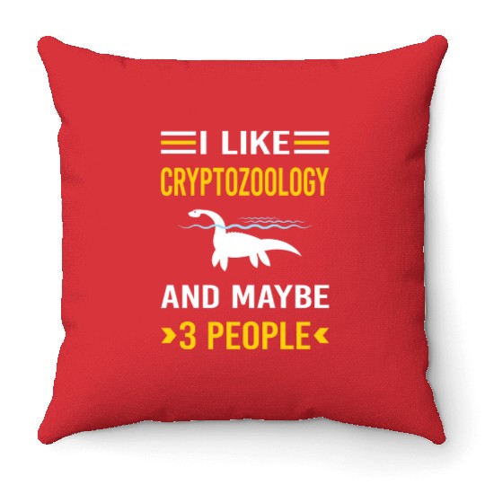 3 People Cryptozoology Cryptid Cryptids Throw Pillows