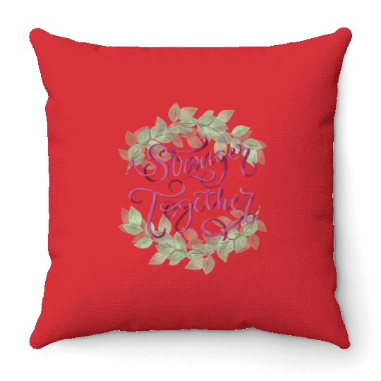 Hopeful Hearts Embrace Throw Pillows