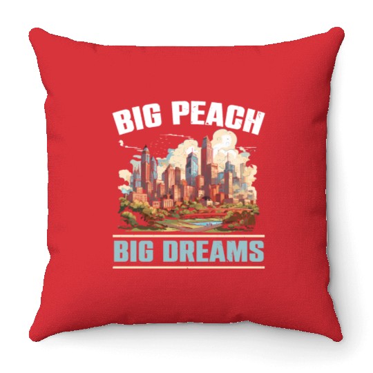 Atlanta City Georgia USA America United States Throw Pillows