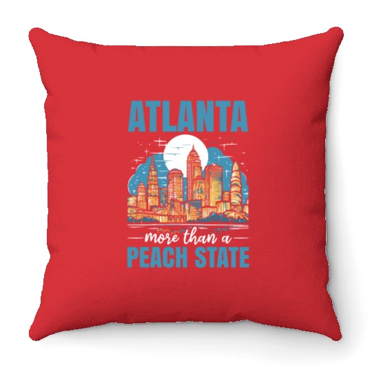 Atlanta City Georgia USA America United States Throw Pillows