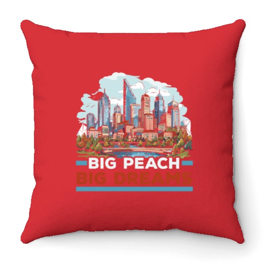 Atlanta City Georgia USA America United States Throw Pillows