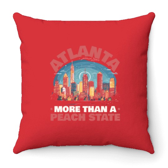Atlanta City Georgia USA America United States Throw Pillows