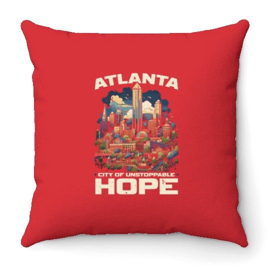 Atlanta City Georgia USA America United States Throw Pillows