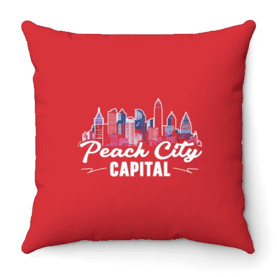 Atlanta City Georgia USA America United States Throw Pillows
