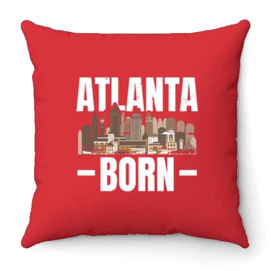 Atlanta City Georgia USA America United States Throw Pillows