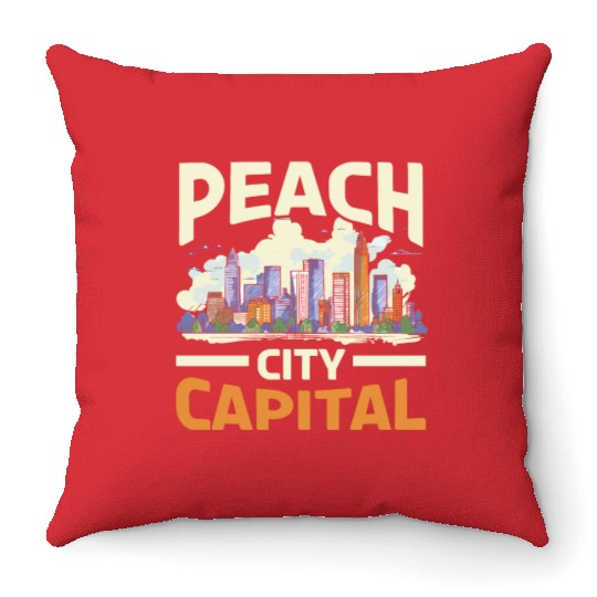 Atlanta City Georgia USA America United States Throw Pillows