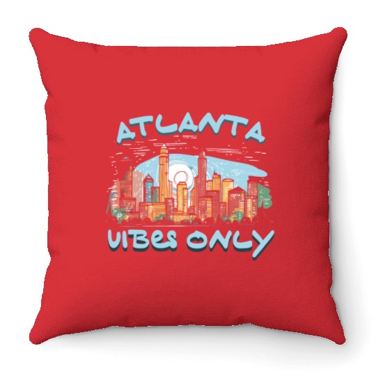 Atlanta City Georgia USA America United States Throw Pillows