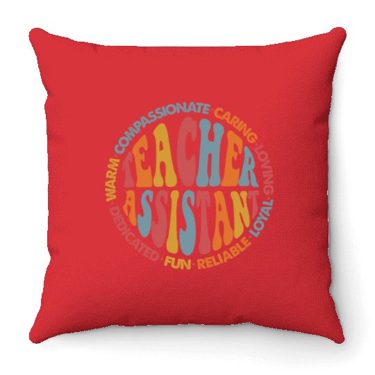 Teacher Assistant Throw Pillows