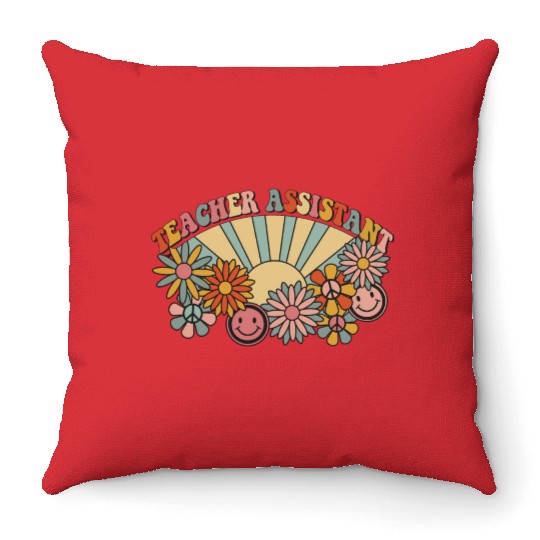Teacher Assistant Throw Pillows