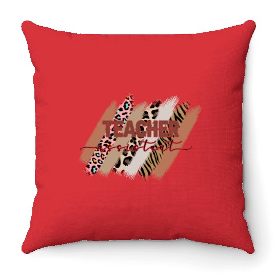 Teacher Assistant Throw Pillows