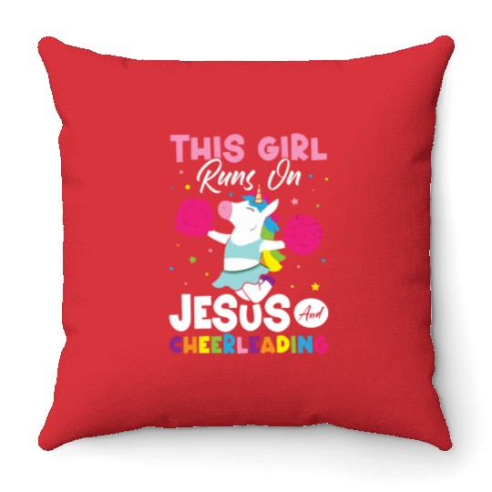 Cheerleader Cheer Throw Pillows