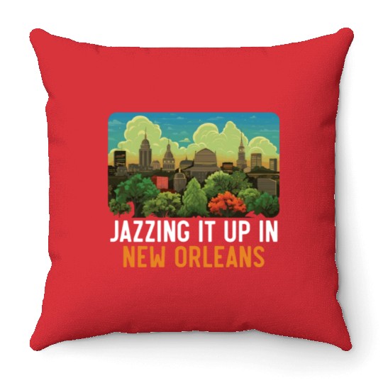 New Orleans Louisiana USA America United States Throw Pillows