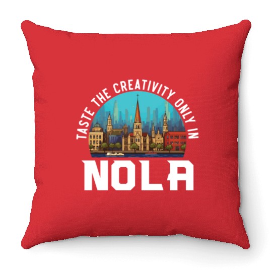 New Orleans Louisiana USA America United States Throw Pillows