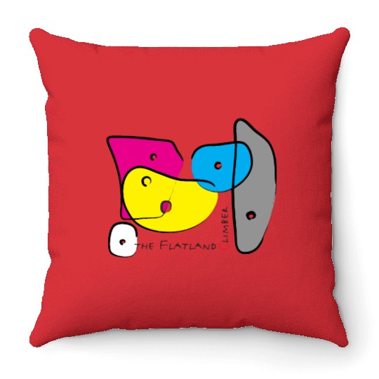 Bouldering Grips4 Throw Pillows