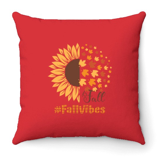 Fall Vibes Throw Pillows