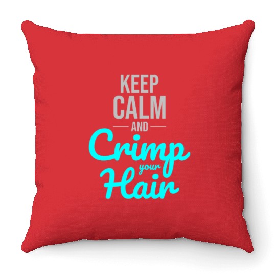 Crimp Your Hair: Embrace '80s Nostalgia and Style Throw Pillows