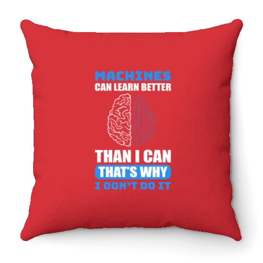 Data Computer Programmers AI Prompt Engineer Throw Pillows