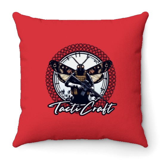 Mothman Operator Throw Pillows