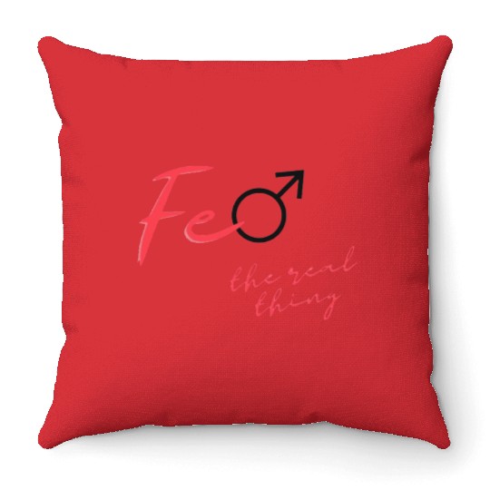 Female The Real Thing Throw Pillows