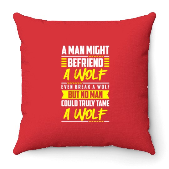 Wolf Mysticism Full Moon Throw Pillows