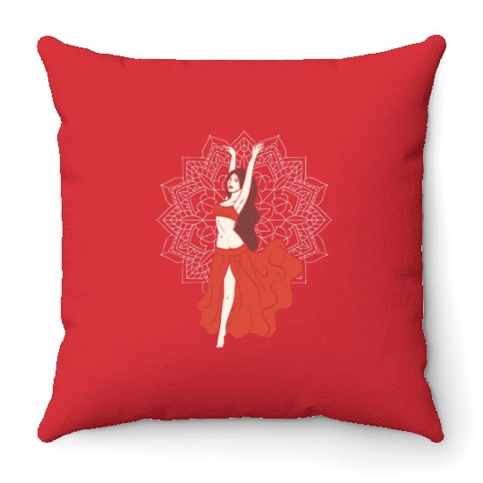 Belly Dance Lover Belly Dancer Instructor Throw Pillows