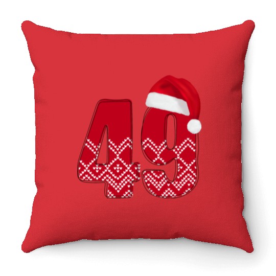 49 Birthday Years - Congratulations Forty Nine Throw Pillows