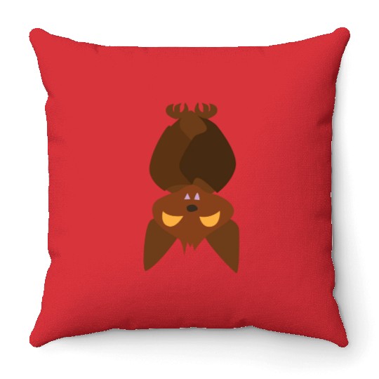 Halloween Sleeping Bat Throw Pillows