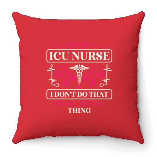 Registered Nurse RN Medical Hospital Healthcare Throw Pillows