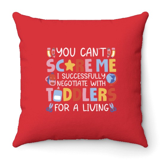 Daycare Teacher Throw Pillows