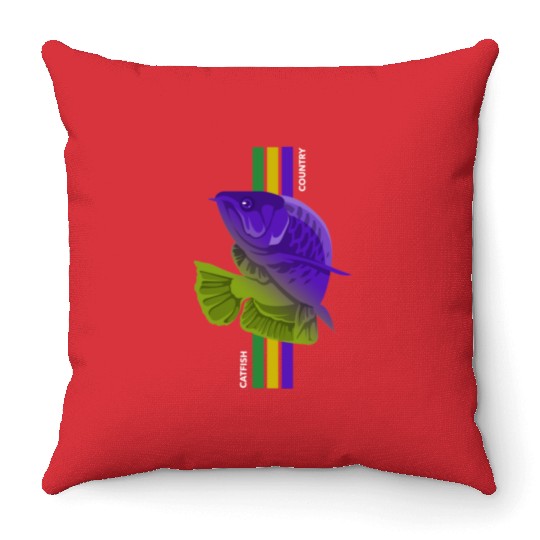Catfish Country Throw Pillows