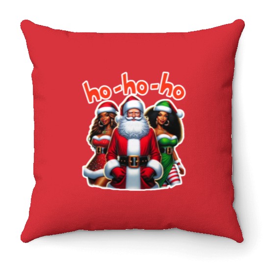 Ho-Ho-Ho Throw Pillows
