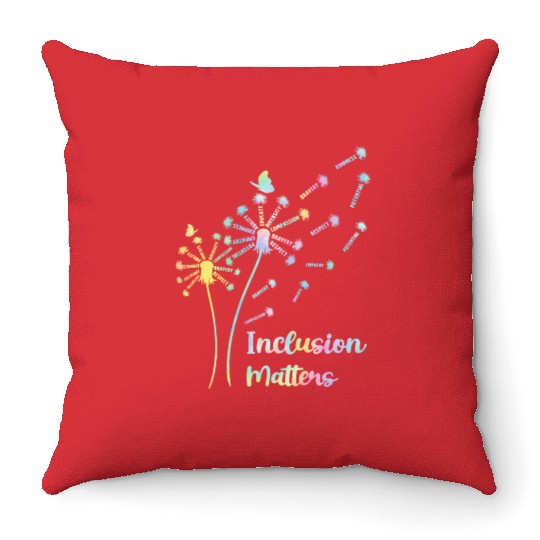 Inclusion Matters Special Education Sped Teacher Throw Pillows