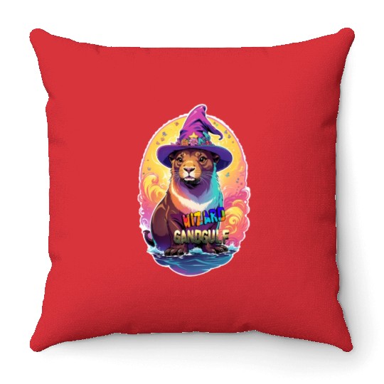Wizard GandGulf Sea Lion Throw Pillows