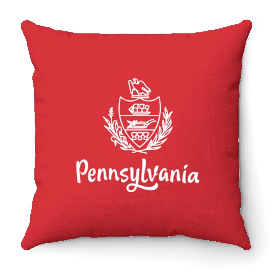 Show off your colors Pennsylvania Throw Pillows