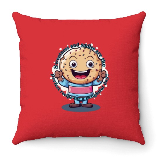 Sweetness And Smiles Throw Pillows