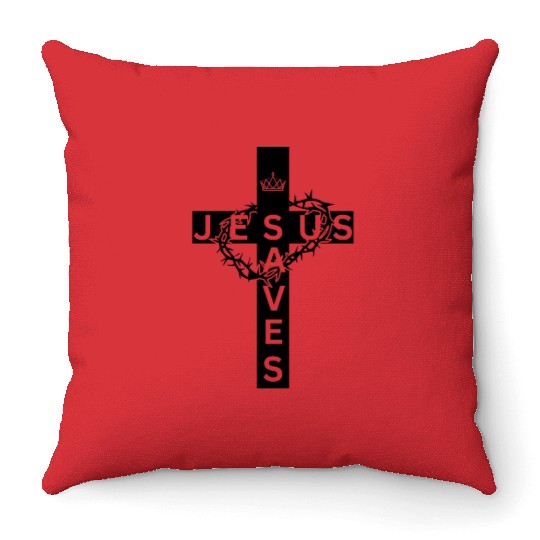 Jesus Saves Throw Pillows