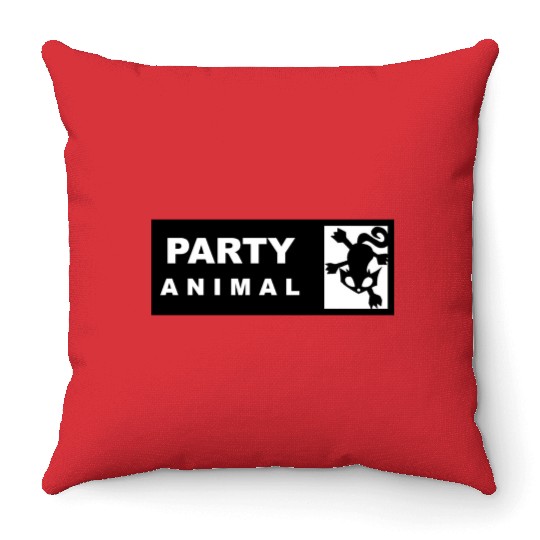 Party Animal 2 Throw Pillows