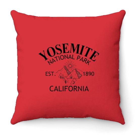 Yosemite National Park Throw Pillows