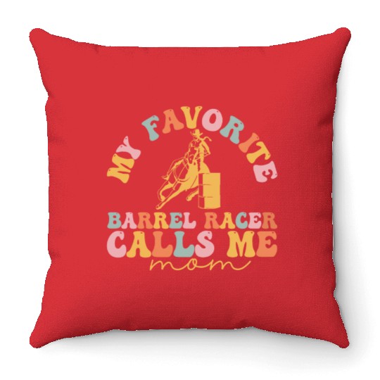 Groovy Barrel Racing Throw Pillows